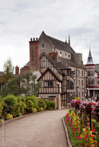Photography Old medieval houses in Shrewsbury