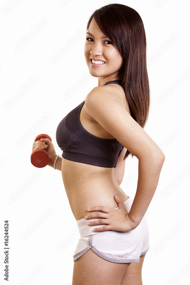 Young asian woman working out Young asian woman working out