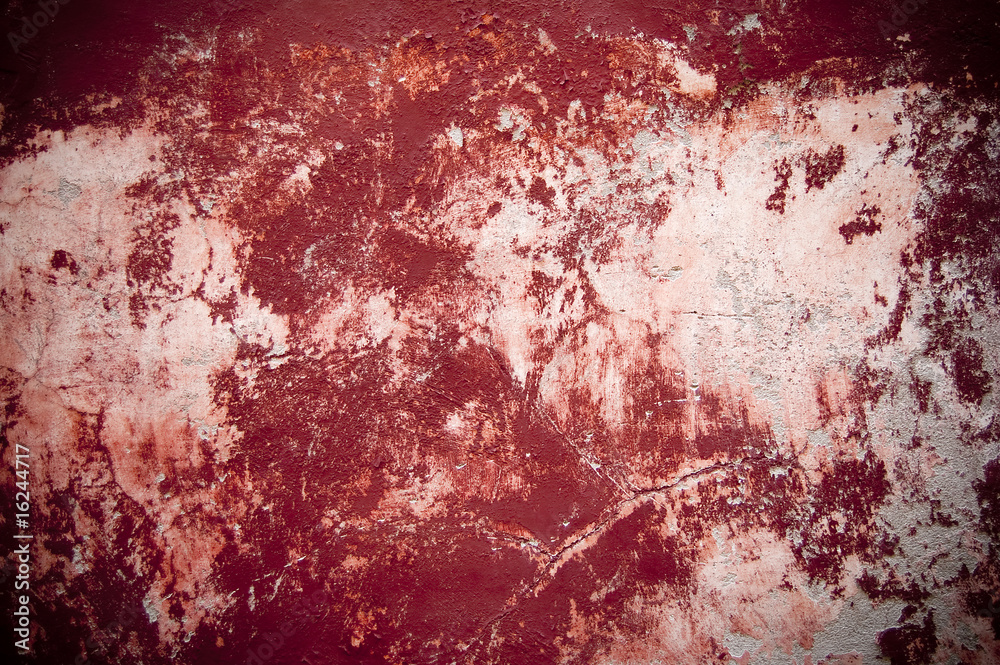 Red cracked wall Red cracked wall