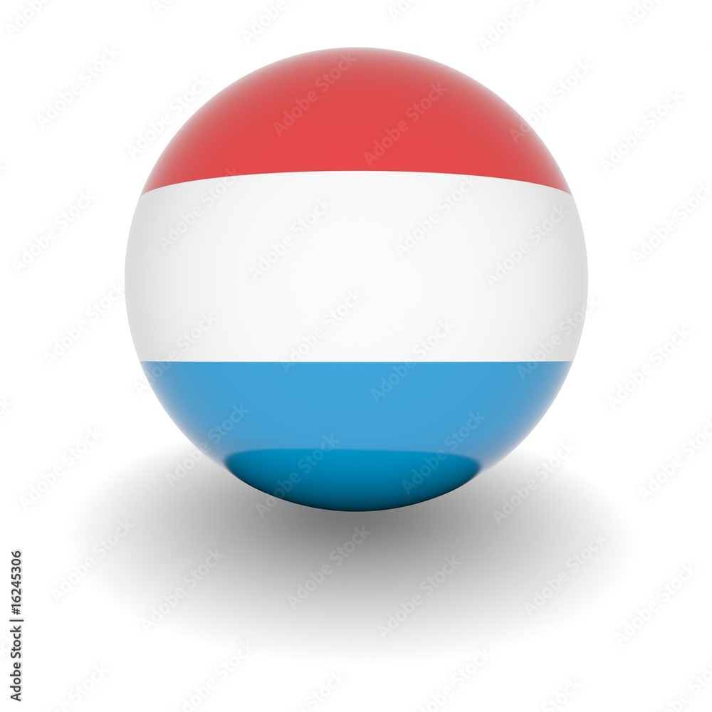 High resolution ball with flag of Luxembourg High resolution ball with flag of Luxembourg
