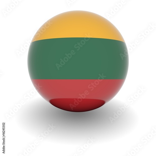 Free Download High resolution ball with flag of Lithuania - GFXLoad