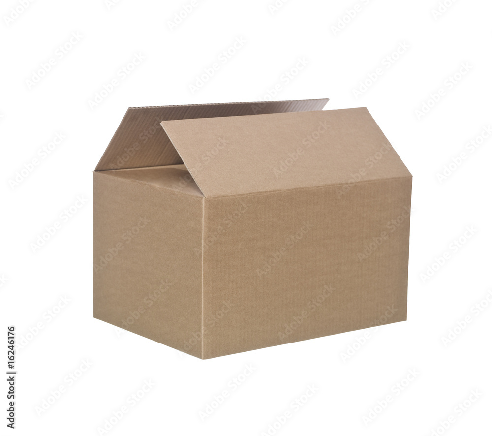 Open cardboard box Open cardboard box