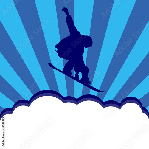 Snowboarder vector