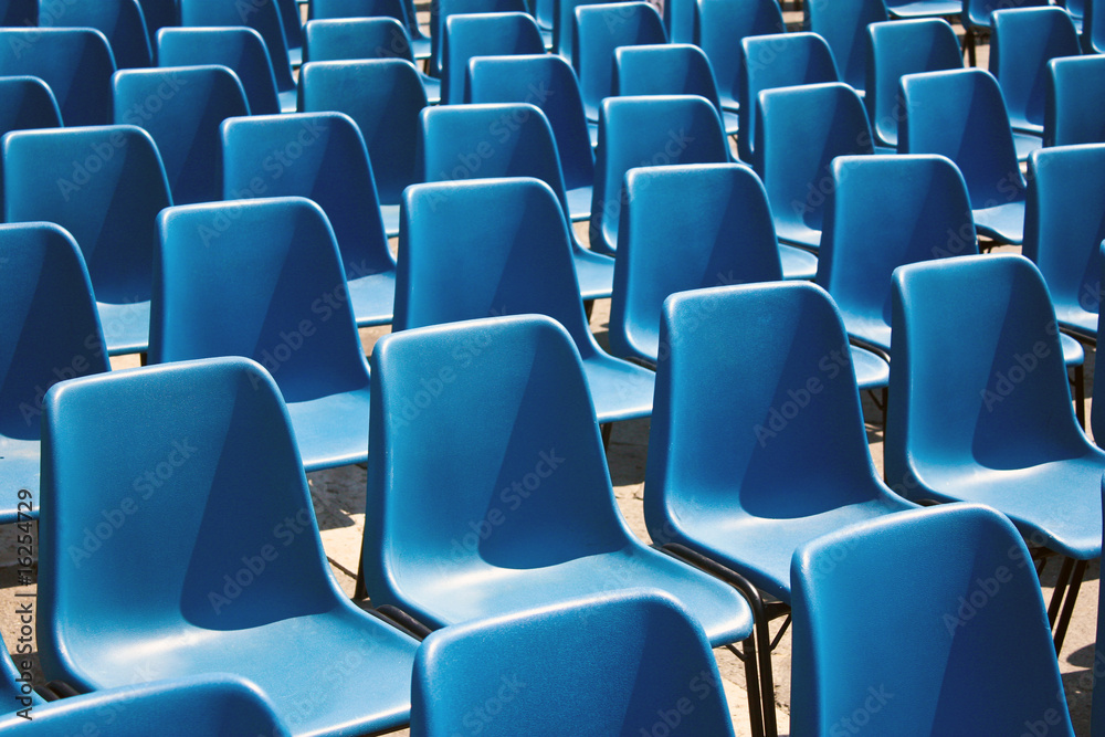 Obraz premium Blue sets in a row