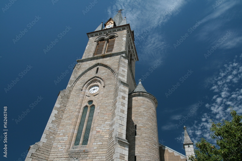 Vilage de Thérondels Aveyron Eglise