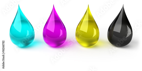 Drops in CMYK