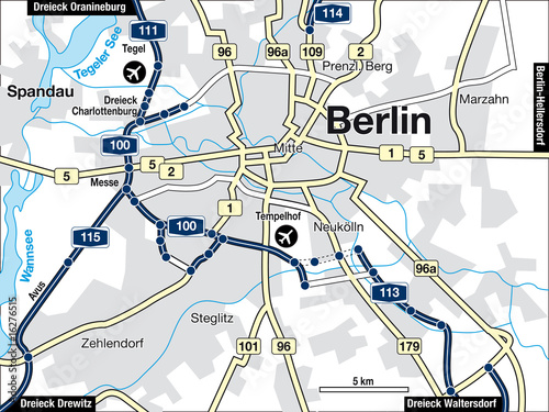 Stadtplan Berlin, Deutschland