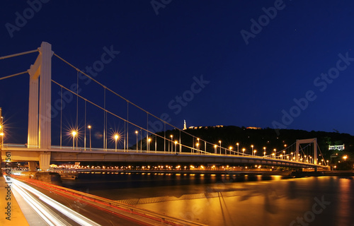Budapest in night at the Danube