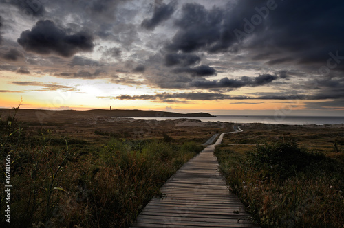 Puesta de sol en Valdovi  o  Galicia 