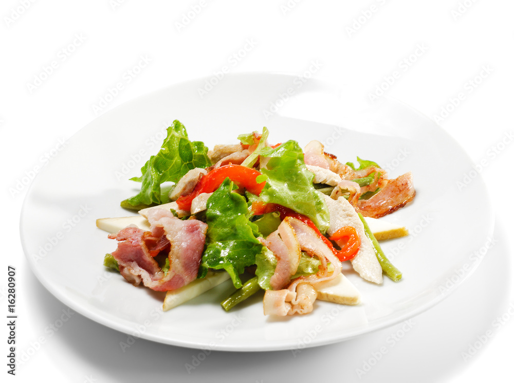 Vegetable Salad with Cheese and Bean Vegetable Salad with Cheese and Bean