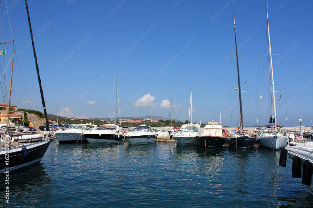 Barche Nel Porto Di Portisco, Sardegna
