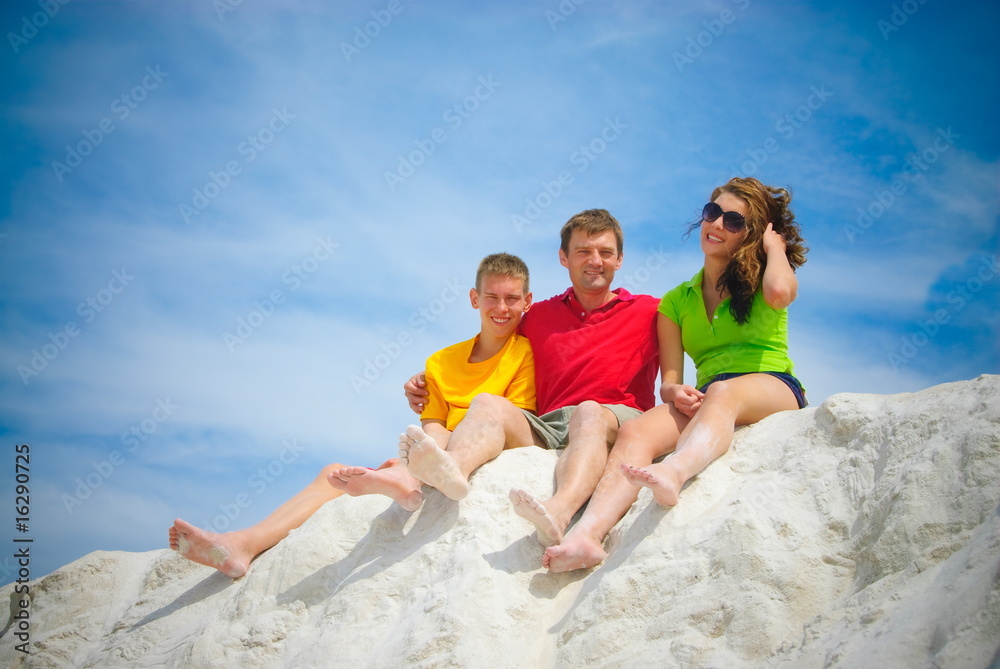 Father and teens Father and teens