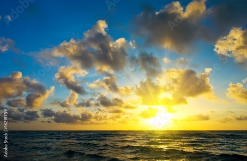 Sunrise over Atlantic ocean coast, FL, USA © sborisov