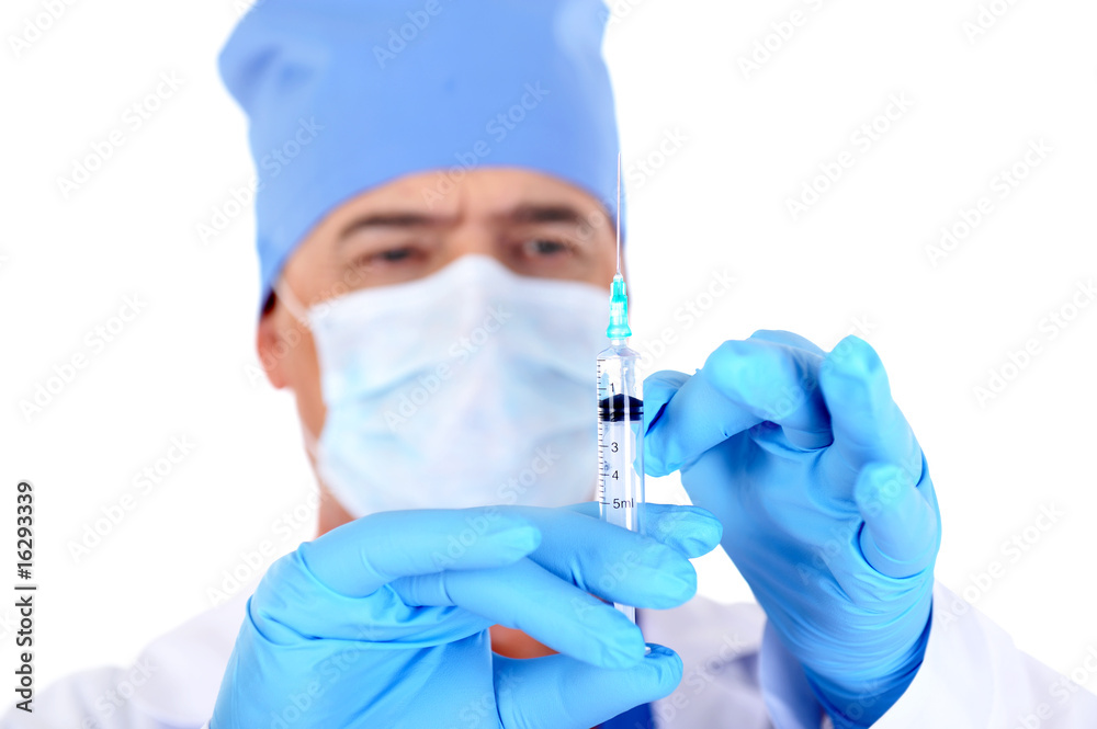 syringe with vaccine syringe with vaccine