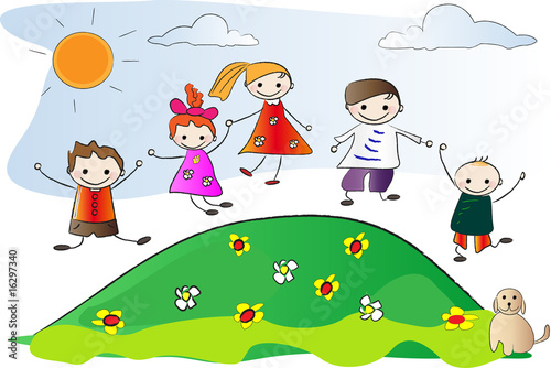 enfants heureux