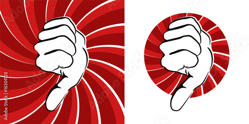 thumbs down