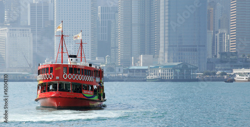 Photography Red boat in Hong Kong