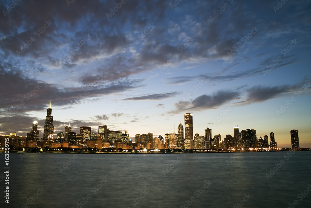 Famous skyline of Chicago