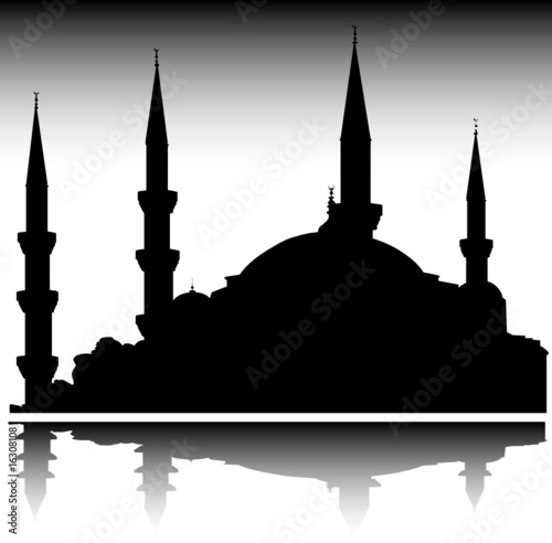 mosque vector silhouettes
