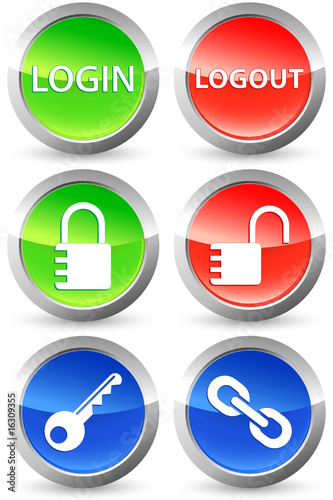 Sicherheit - Button-Set