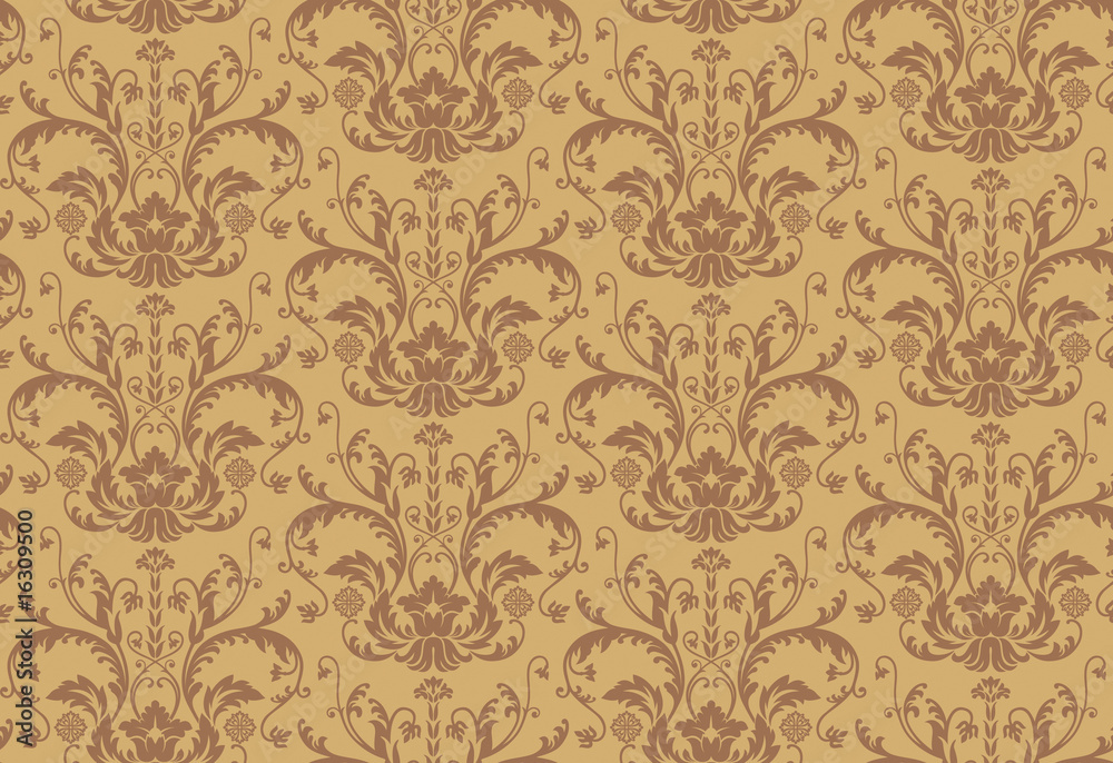 Seamless Damask Wallpaper Seamless Damask Wallpaper