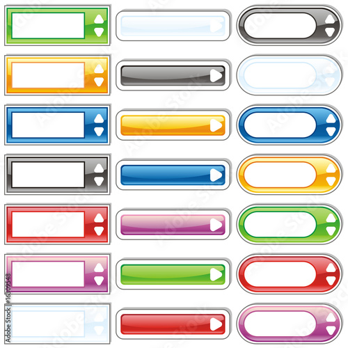 fully editable vector web buttons
