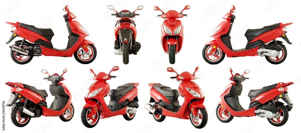 Naklejka premium scooters and motorcycles