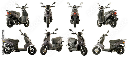 Canvas Print scooters and motorcycles