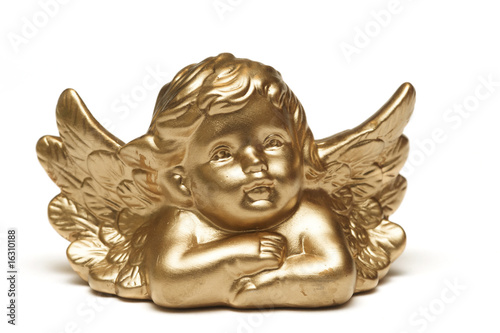 Картината върху платно golden angel