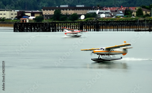 Floatplanes near Ketchikan, Alaska photo