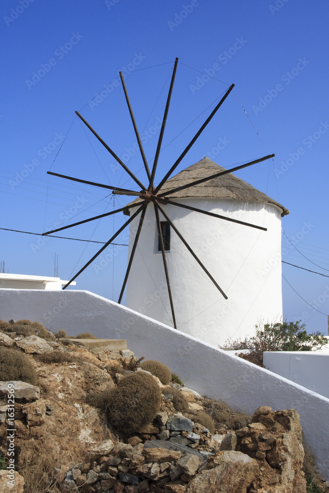 Windmühle auf Serifos, Griechenland