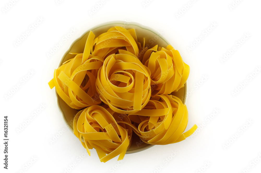 Bowl of raw pasta Bowl of raw pasta