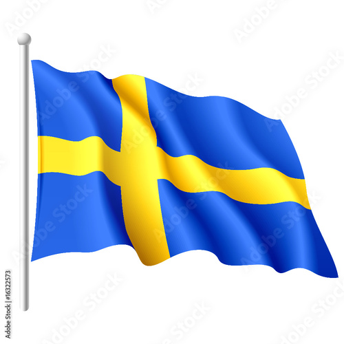 Flag of Sweden. Vector.