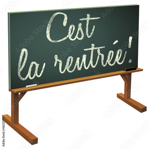 Tableau noir c'est la rentrée ! (détouré)