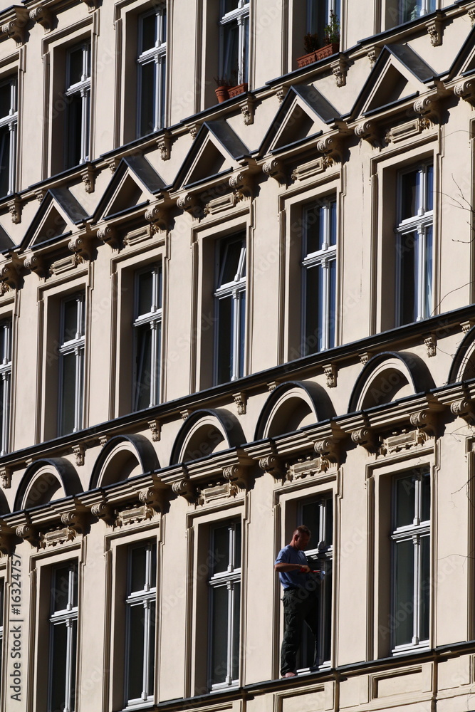 Häuserfront in Berlin Prenzlauer Berg