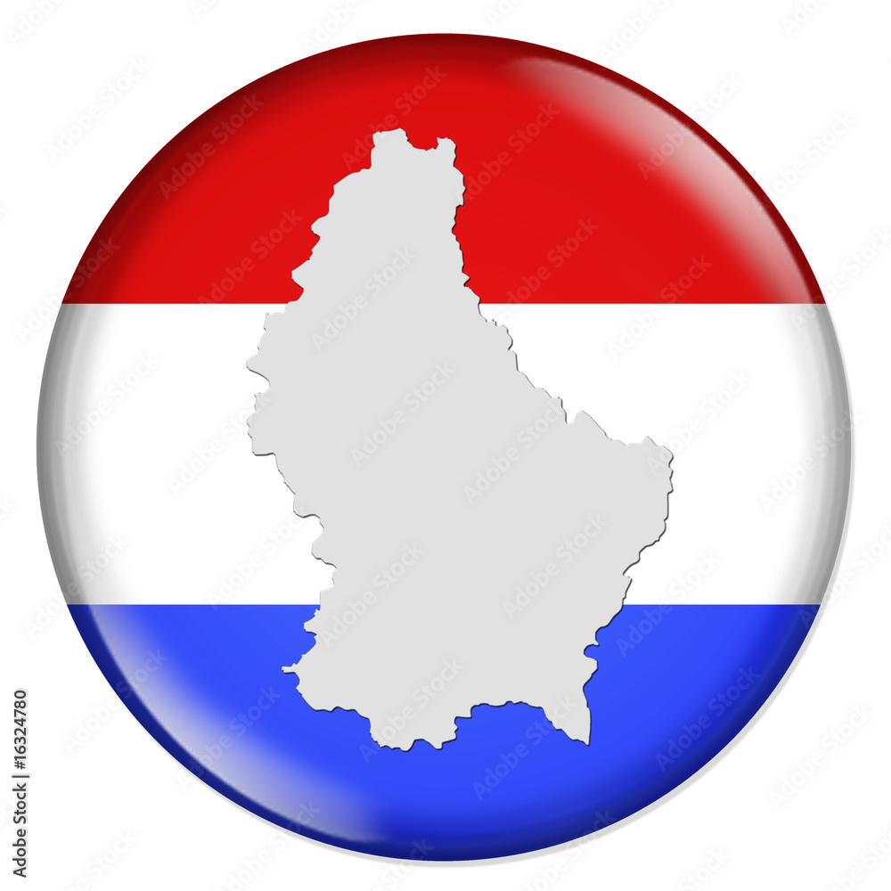 Fototapeta premium 3D-Button Europäische Union - Luxemburg