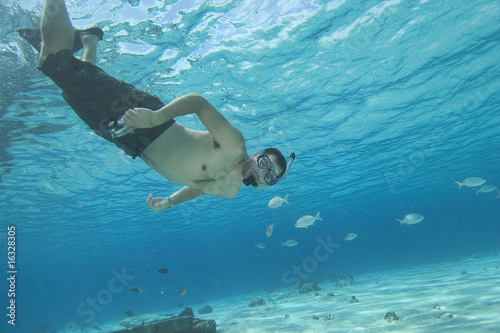 Man Snorkeling