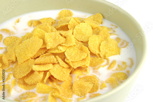 Tablou pe pânză cornflakes and milk