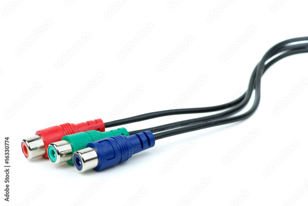 RGB (or component) video cable with RCA coonectors RGB (or component) video cable with RCA coonectors