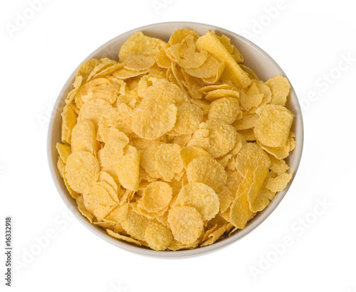 cornflakes in bowl