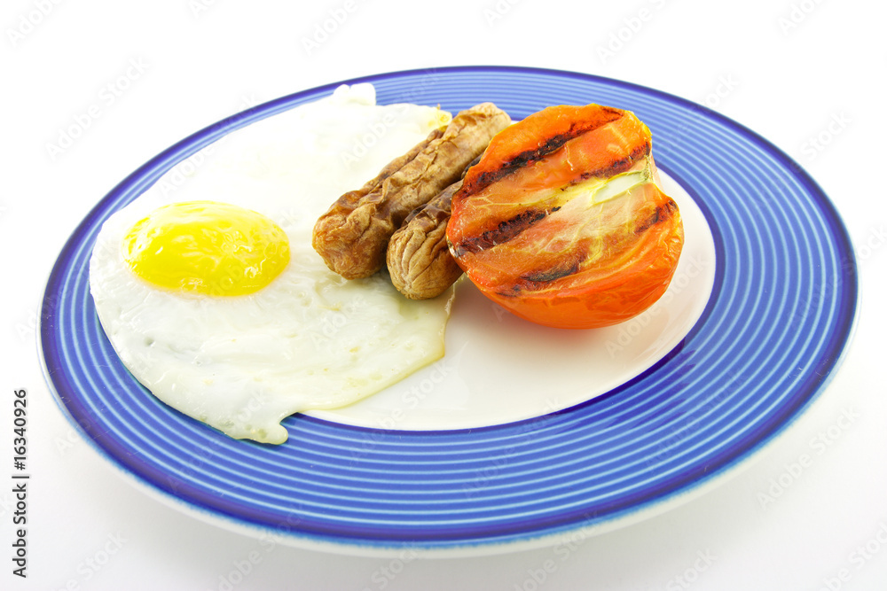 Cooked Breakfast Items on a Plate