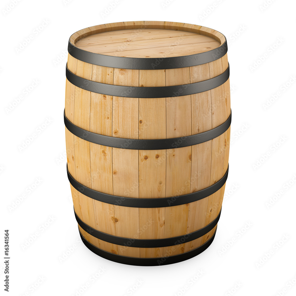 Fototapeta premium wood barrel isolated