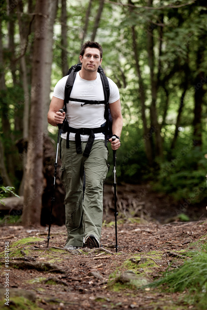 Obraz premium Male Backpacker