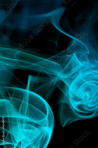 bstract blue smoke