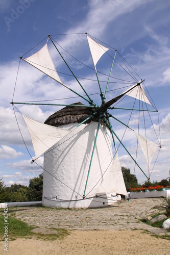 Schöne Windmühle in Nahaufnahme