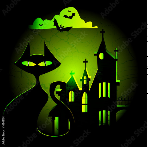 Chat d'Halloween