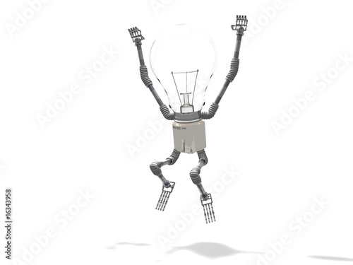 Obraz w ramie BulbGuy Jump