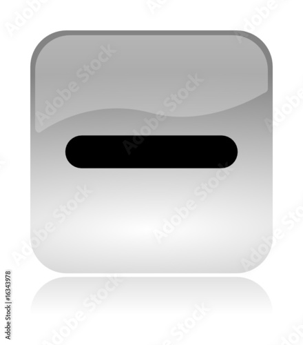 Minus Subtract glossy icon