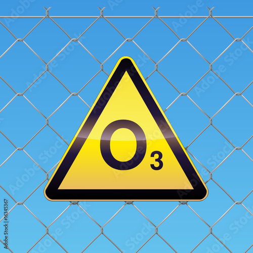 Panneau de danger ozone