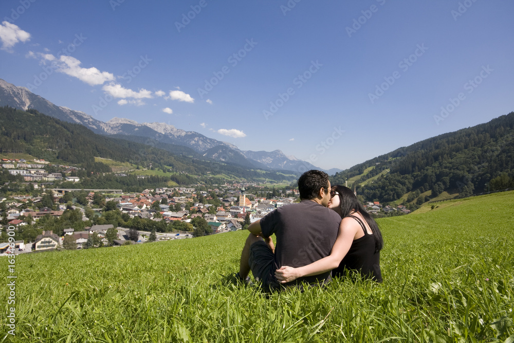 Liebespaar / Panorama Schladming